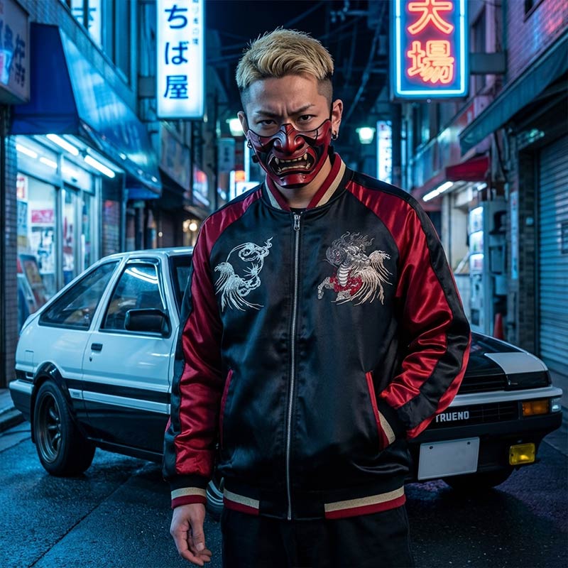 Blouson Sukajan Kirin vue de face