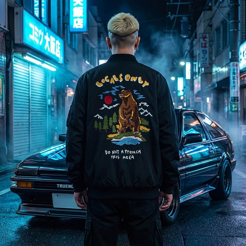 Blouson Sukajan Ours vue de face