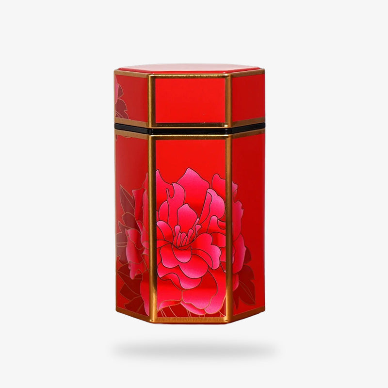 Cette boite rouge japonaise s'utilise pour conserver la qualité du thé