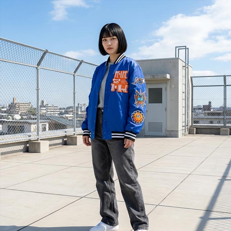 Bomber femme inspiration japonaise