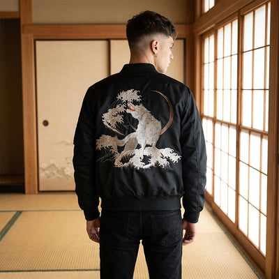 Bomber japonais motif traditionnel