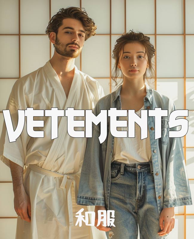 Explorez une gamme étendue de vêtements traditionnels et modernes dans notre boutique vetement japonais, idéale pour ceux cherchant à infuser leur garde-robe avec l'esprit du Japon.