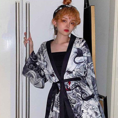 Veste kimono décontractée pour femme