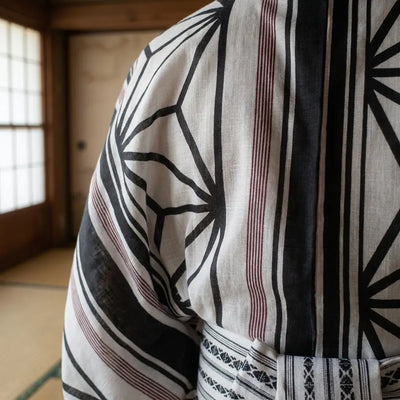 Ceinture obi assortie au kimono homme japonais