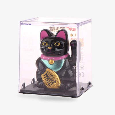 Un chat Maneki neko bras qui bouge solaire