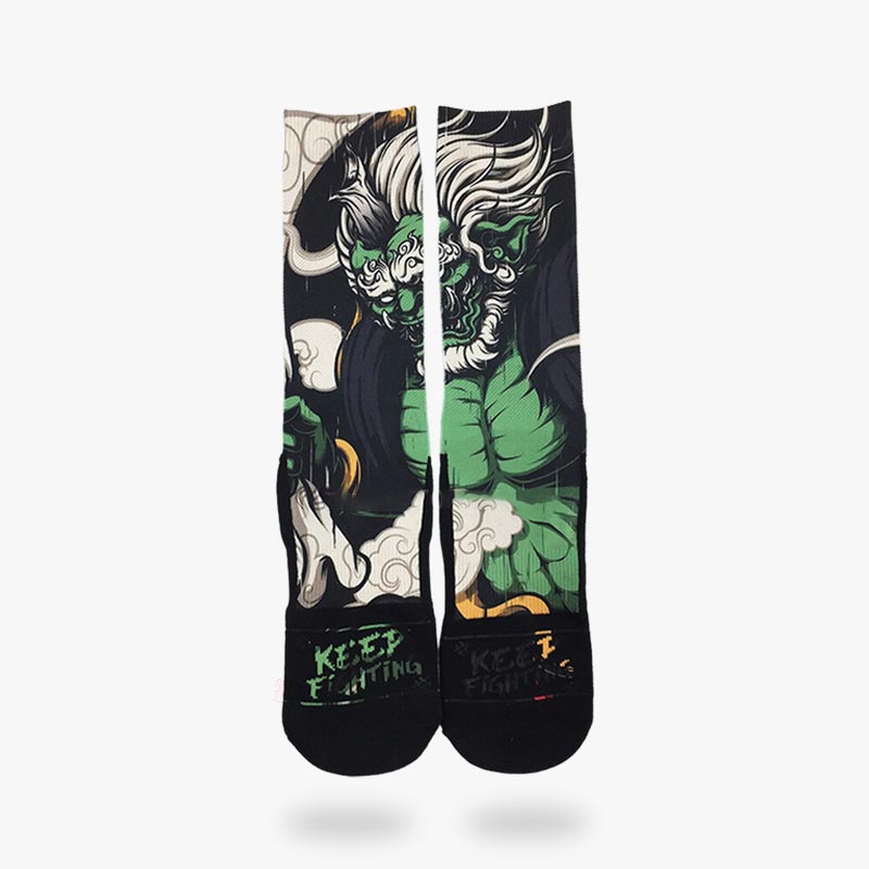 Chaussette Fujin dieu du vent japonais
