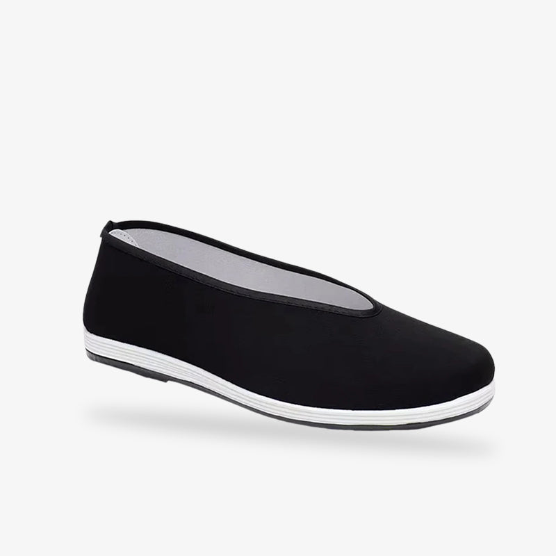 Chaussures d'inspiration manga Toji, design noir et matériaux souples et respirants pour le cosplay