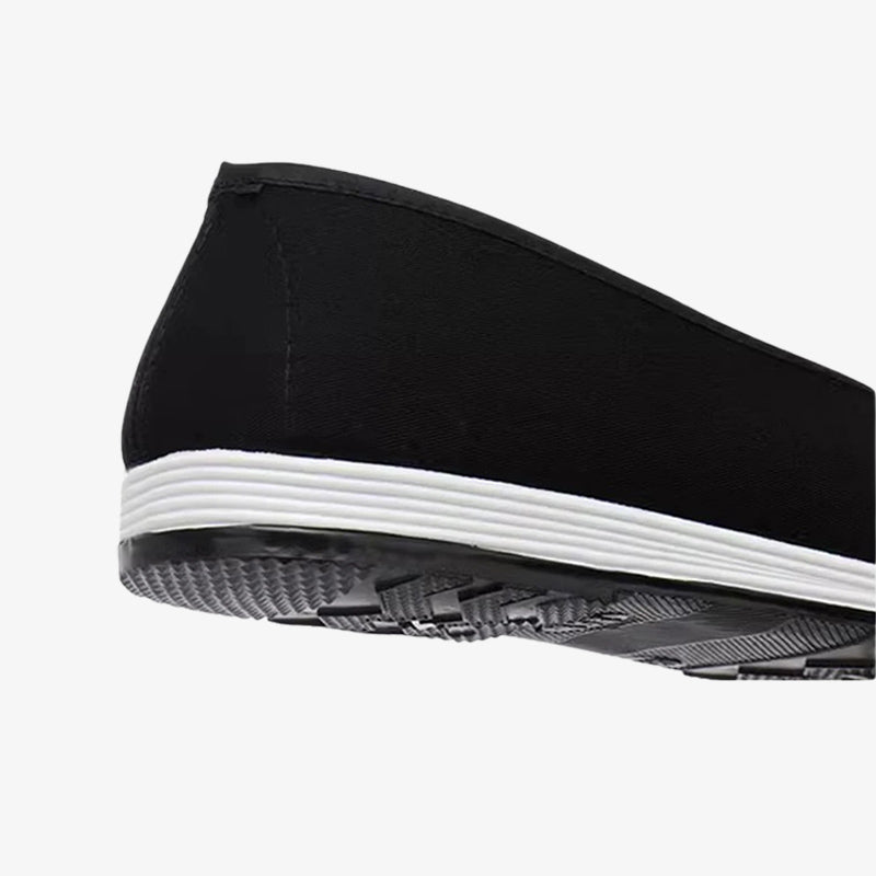 Chaussure noire inspirée du manga Toji, semelle flexible et confortable pour un port prolongé