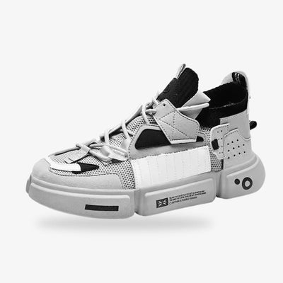 Chaussures Harajuku grises inspirées du streetwear tokyoïte