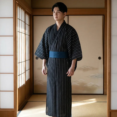 Costume samouraï japonais noir pour homme