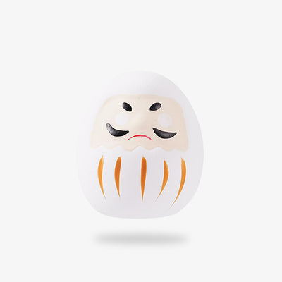 Daruma Ichi Japon poupée blanche en céramique