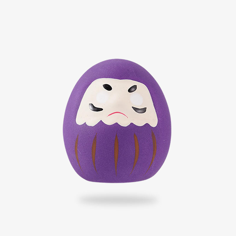 Daruma Japonais violet en céramique