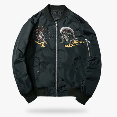 Veste souvenir tokyoïte brodée noire
