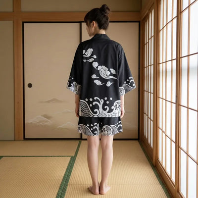 Ensemble Kimono Short Homme
