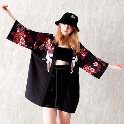 Veste Légère Kimono Femme style japonais