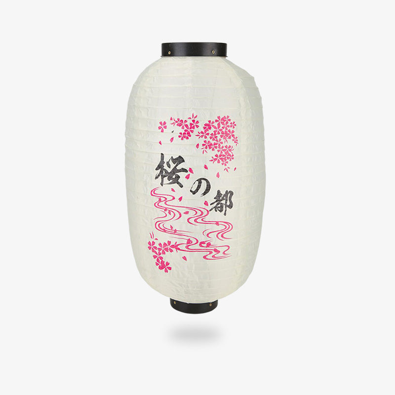 DEs fleurs lanternes japonaises avec des motiffs de kanji pour une décoration zen et minimaliste inspirée du Pays du soleil levant