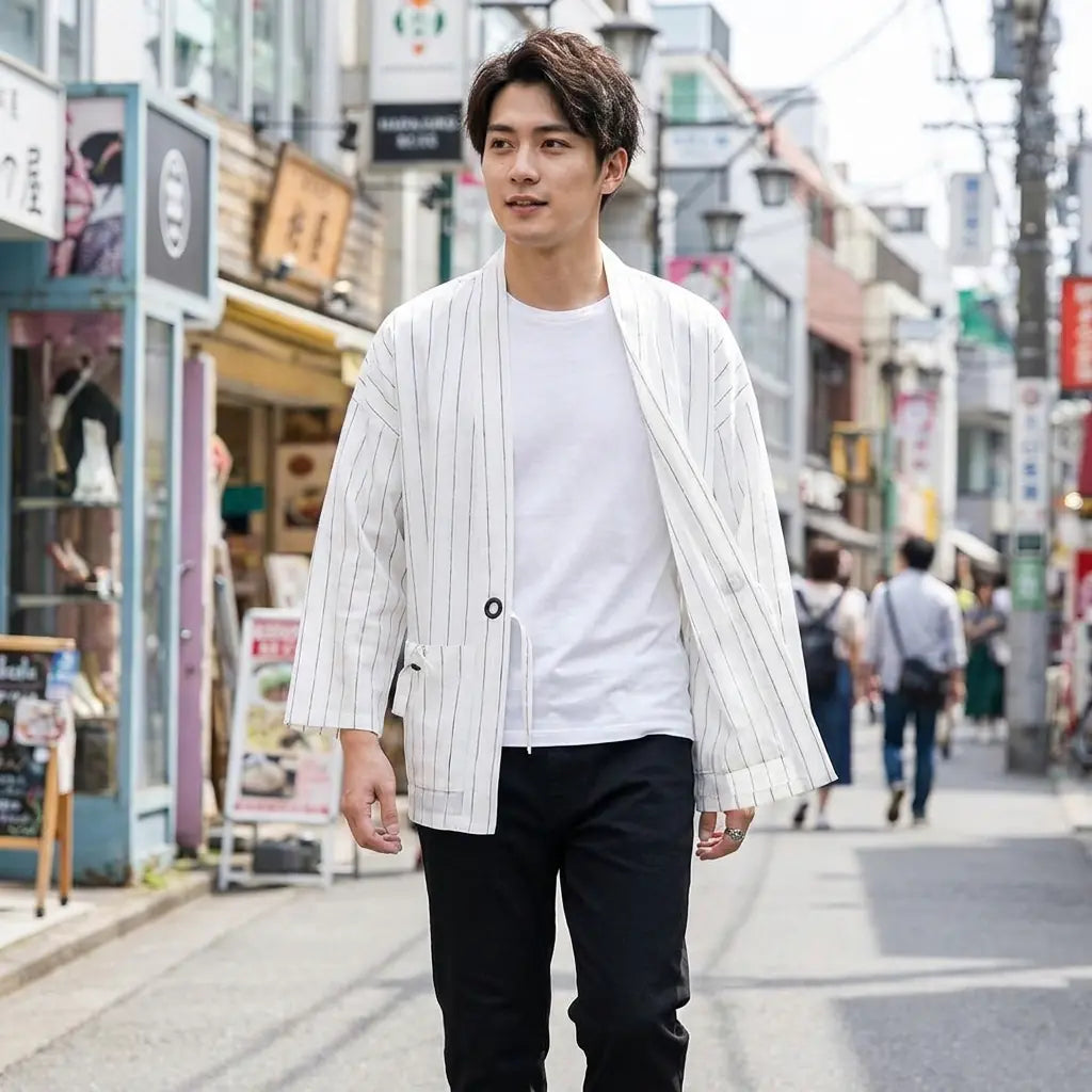 Haori Blanc vue arrière
