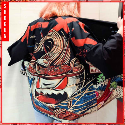 Haori femme motif kitsune