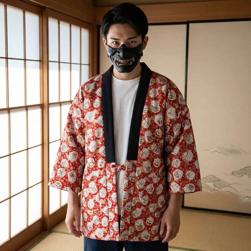 haori japonais matelassé