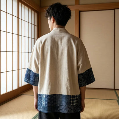 Haori Kimono Cardigan Court motif traditionnel