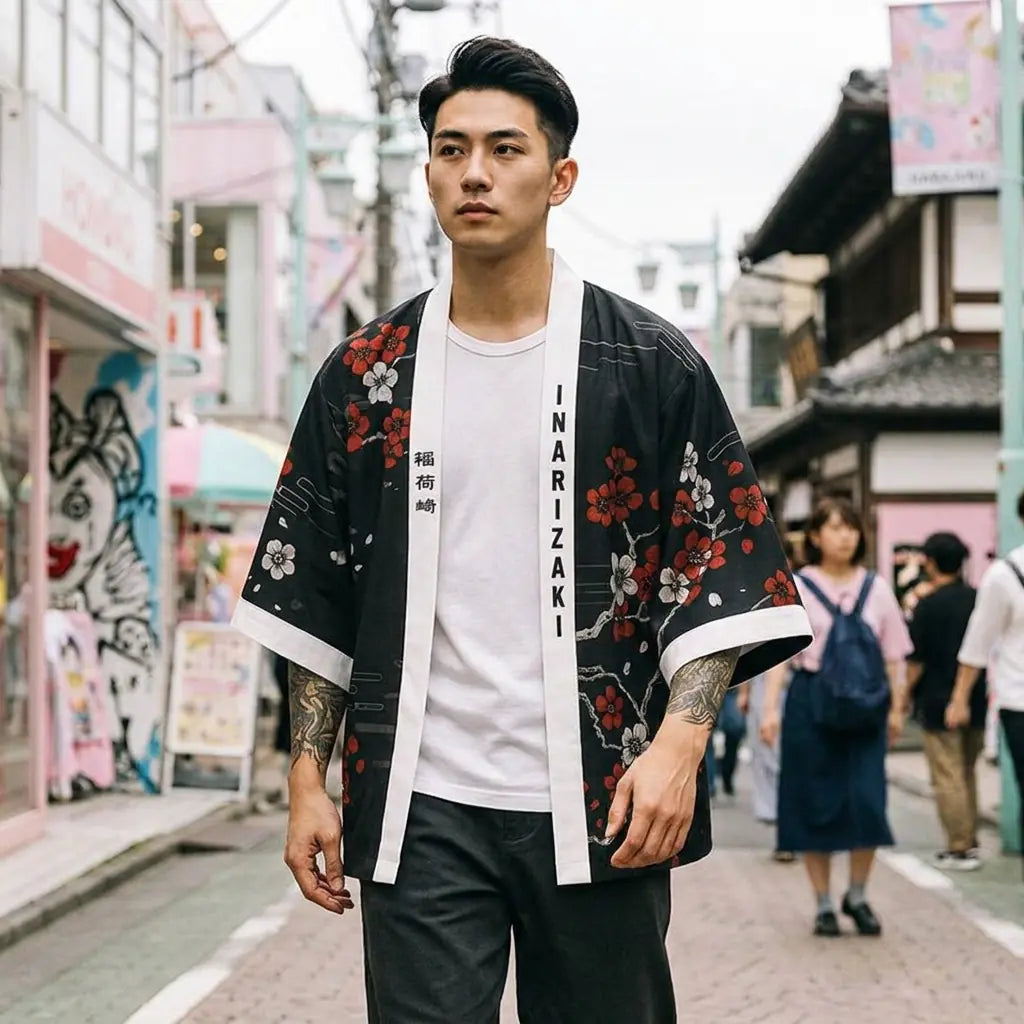 Haori Kitsune Sakura vue arrière