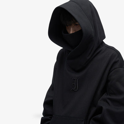 Hoodie japonais noir style streetwear