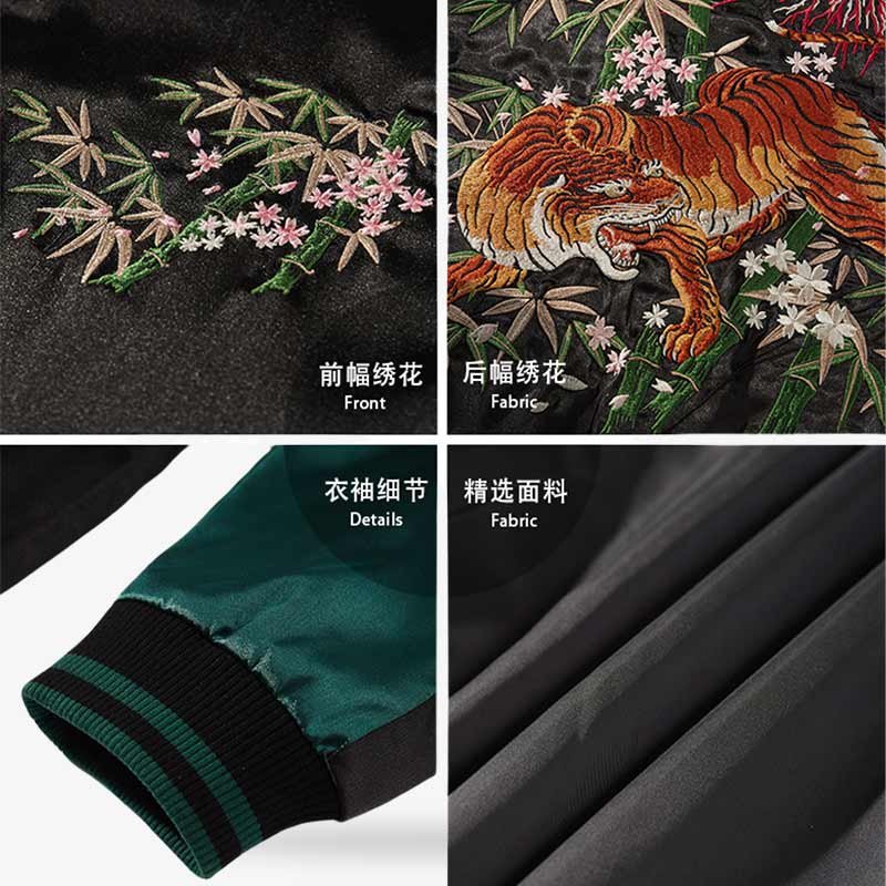 Jacket sukajan tigre vue de face