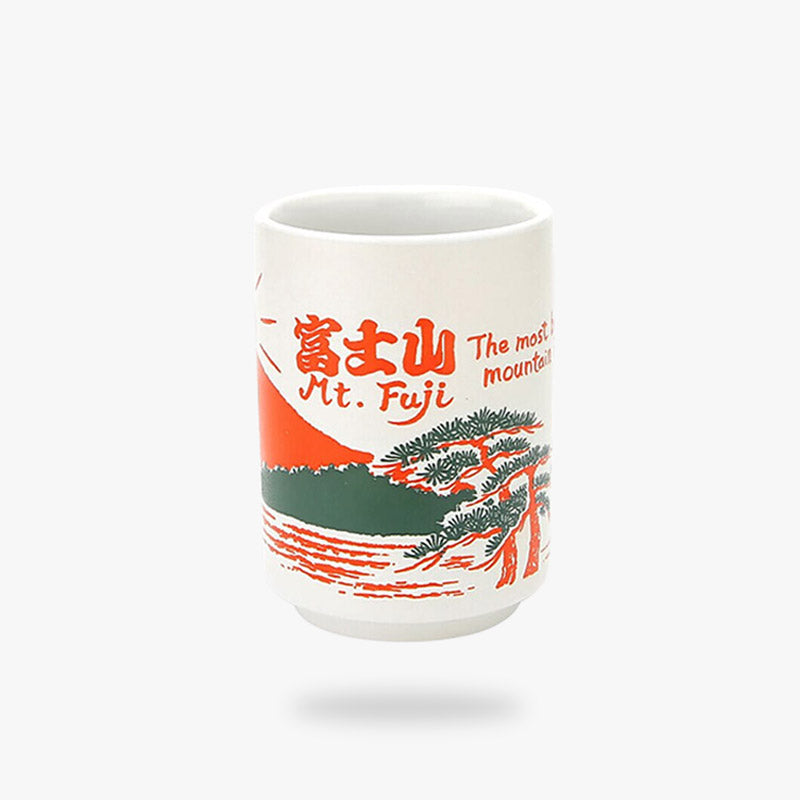 japonais tasse de café de couleur rouge et en ceramique