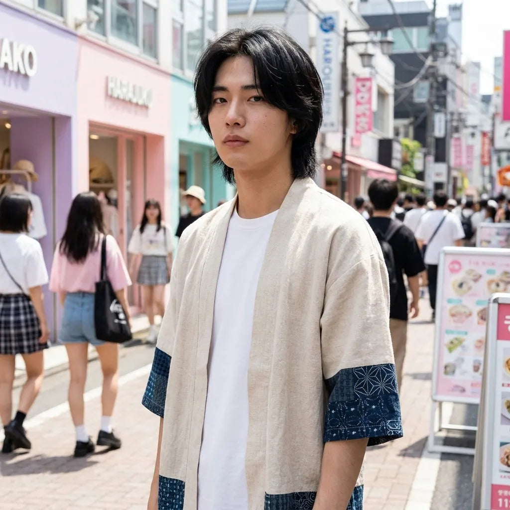 Kimono Cardigan Court vue arrière