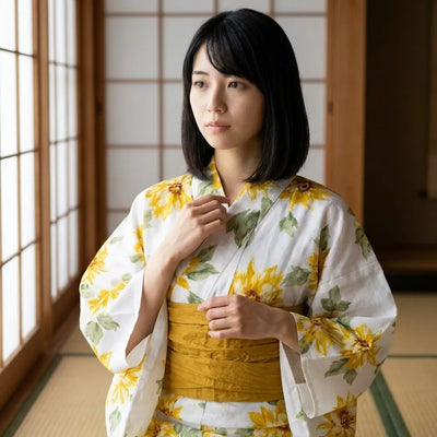 Kimono d'été japonais pour femme