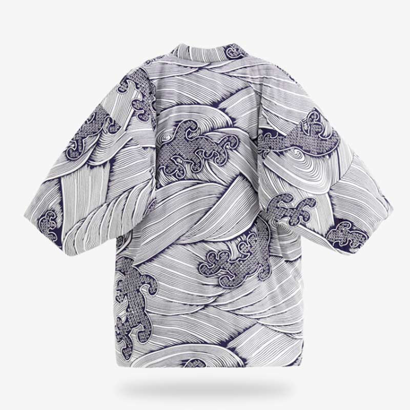 Le kimono hanten japonais est une veste traditionnelle et moderne