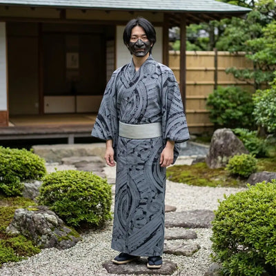 Kimono homme japonais coupe décontractée