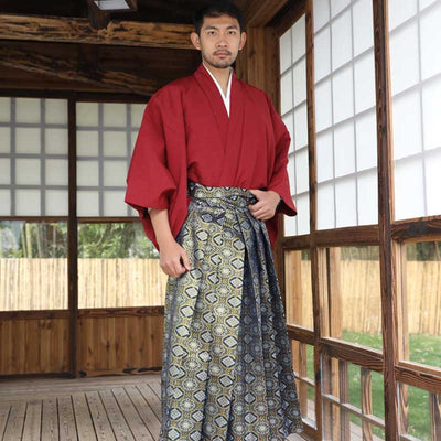 Kimono Homme Traditionnel porté de face