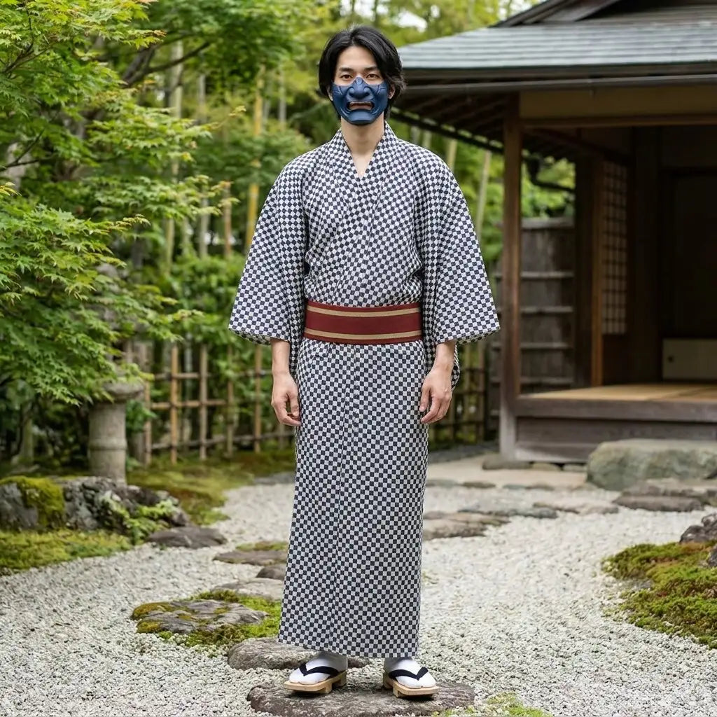 Kimono Ichimatsu vue arrière