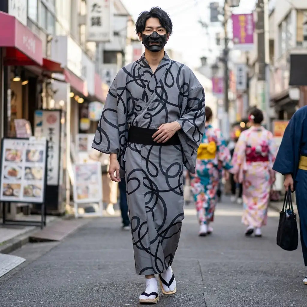 Kimono japonais homme style moderne