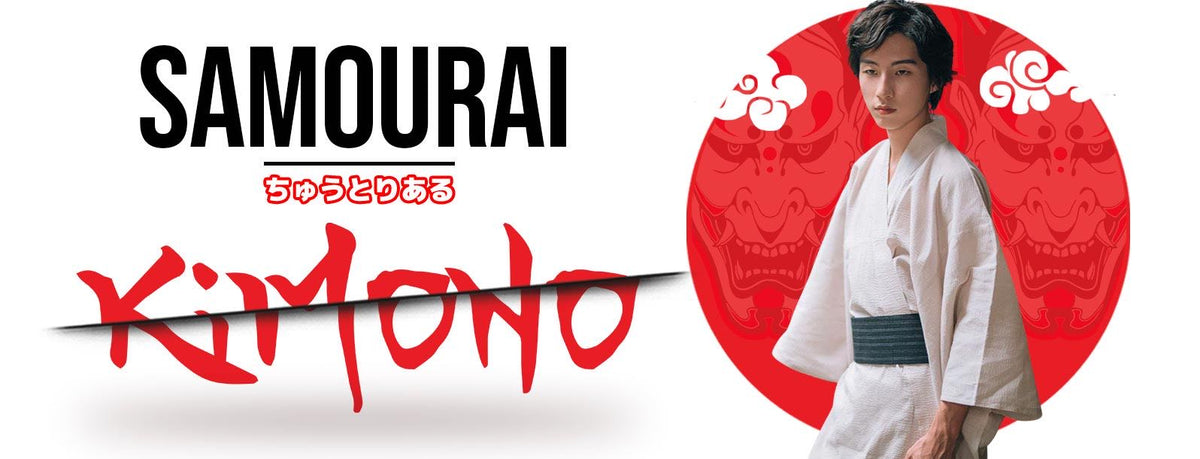 Kimono japonais samouraï vue de face