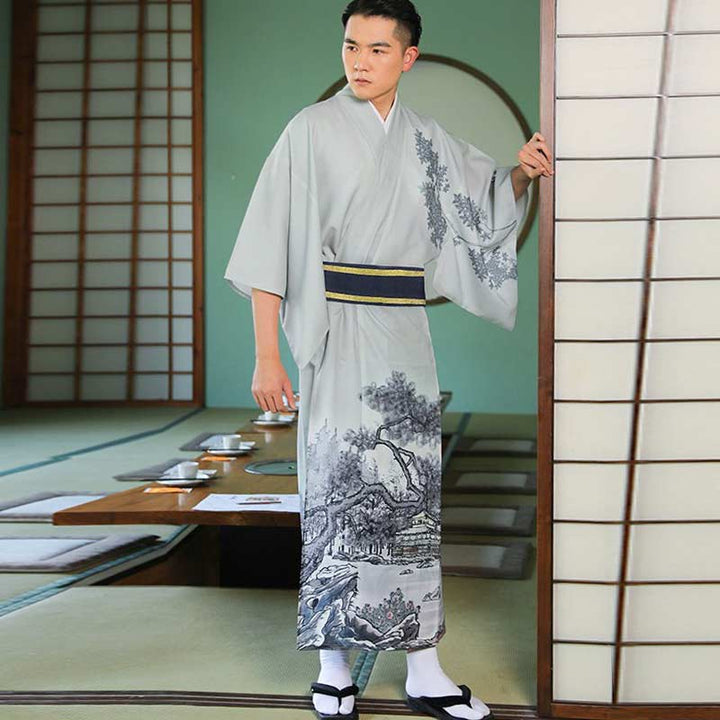 Kimono Traditionnel Japonais Homme Shogun Japon