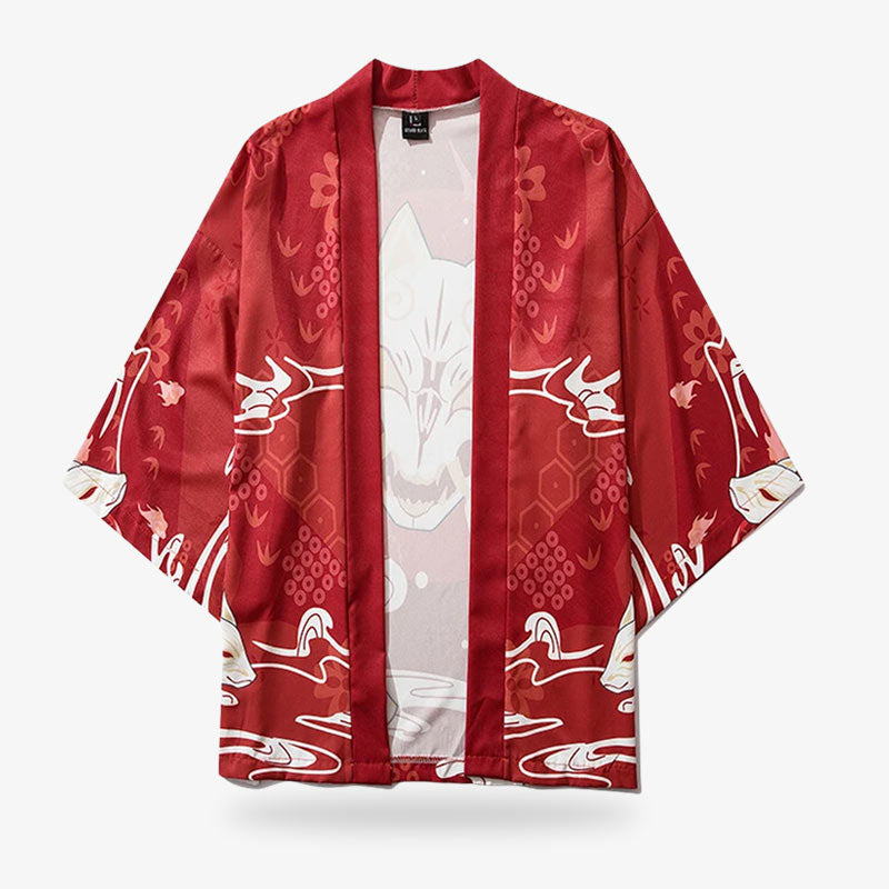Kimono long motif japonais
