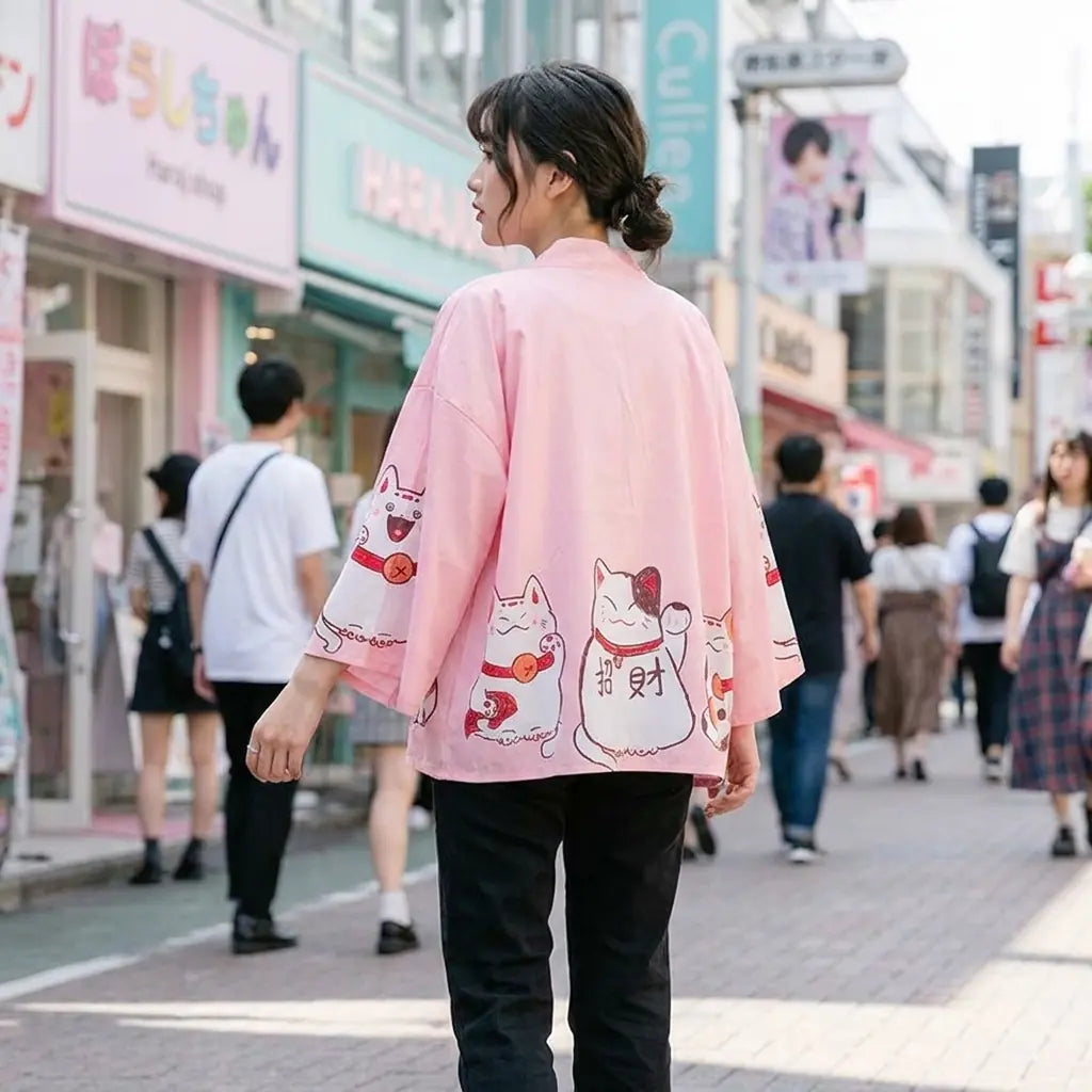 Kimono Maneki Neko vue arrière
