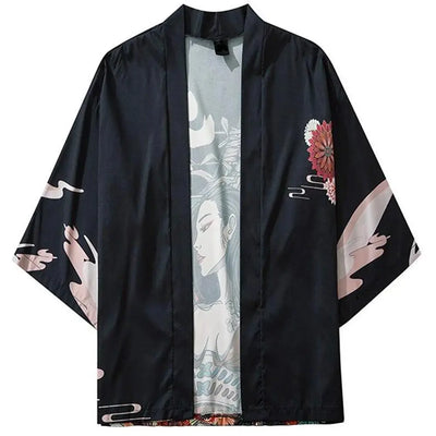 Kimono Manga à plat, vue de face