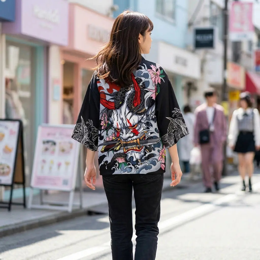 Kimono Oni Femme vue arrière