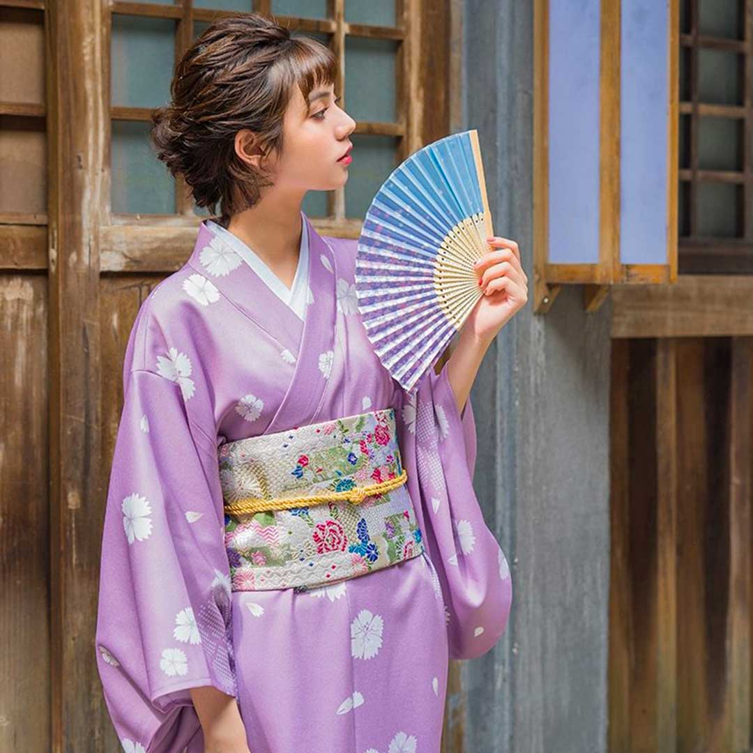 Kimono pastel fleuri femme