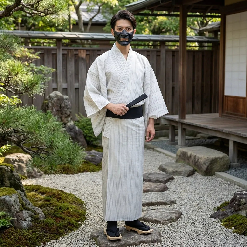 Kimono Rayé Homme vue arrière