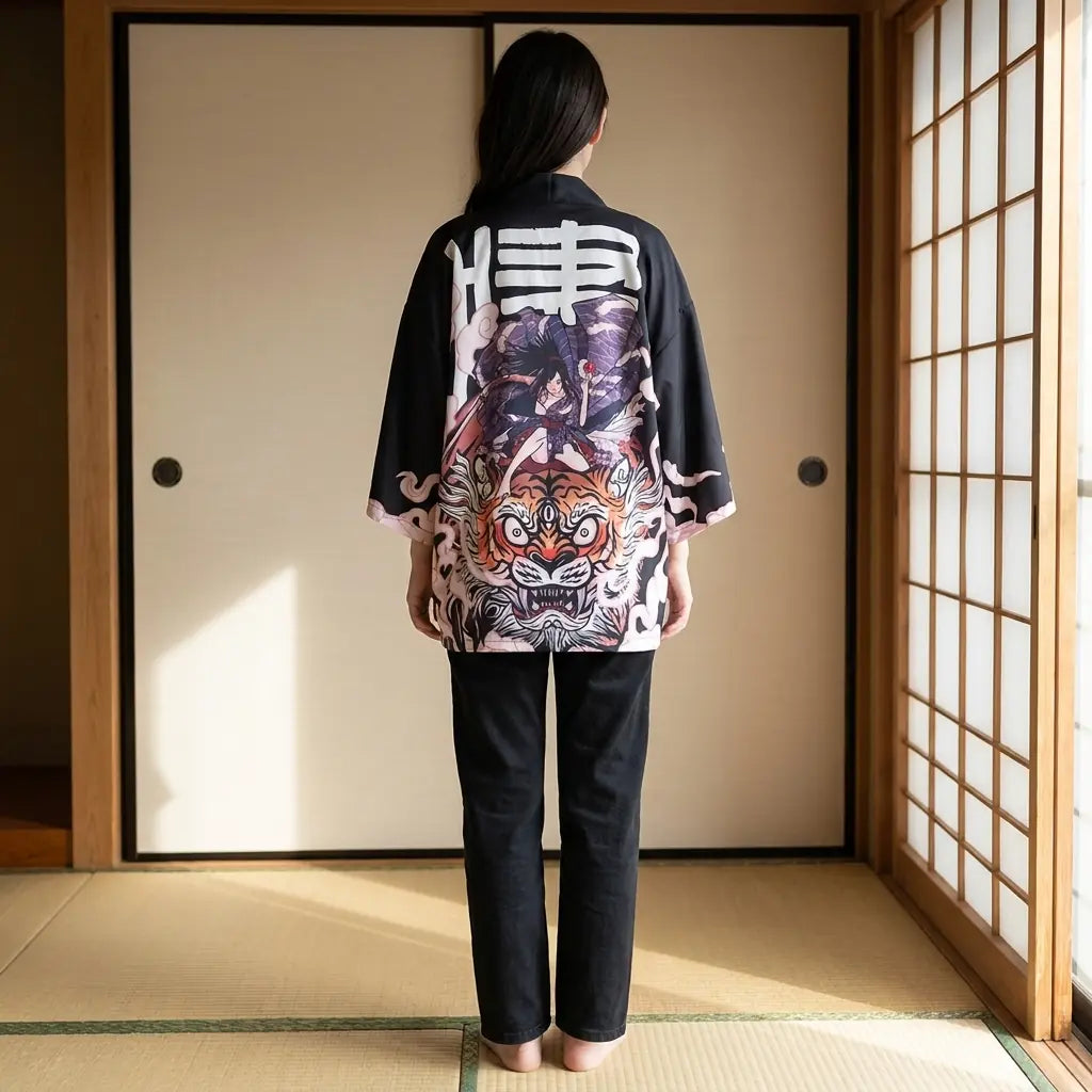 Kimono Tigre Femme vue de face
