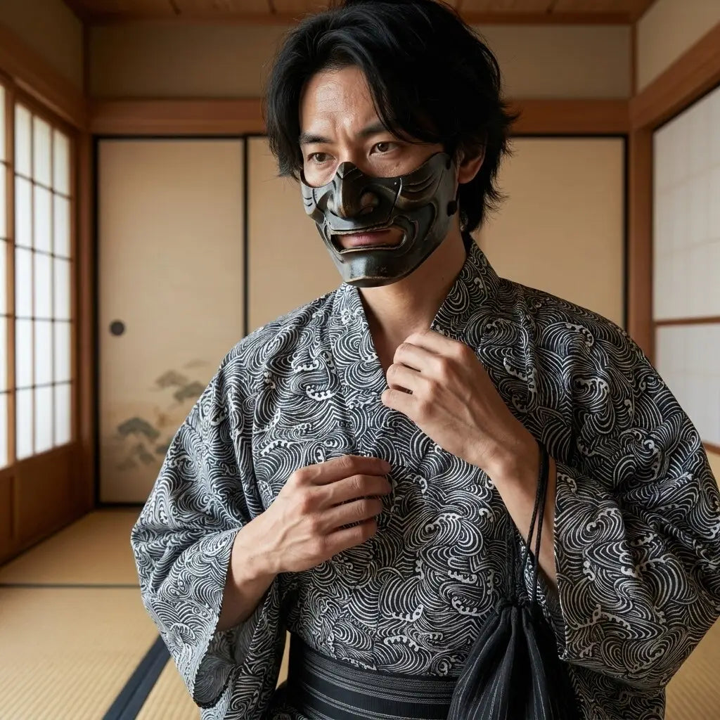 Kimono Vague Seigaiha vue arrière