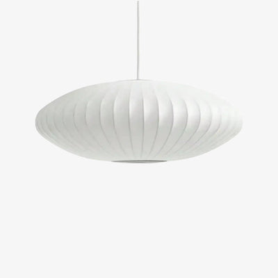Lampe de style japonais blanche sur fond blanc