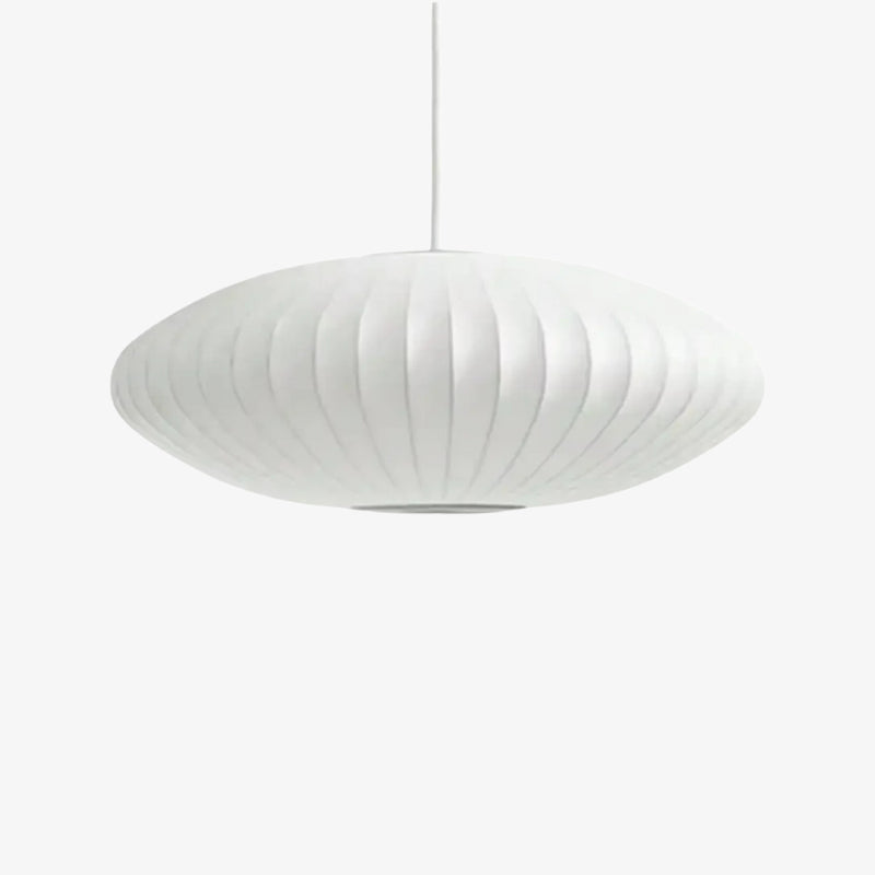 Lampe de style japonais blanche sur fond blanc