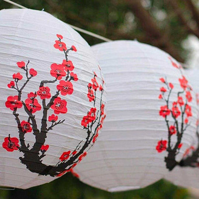 Lampe japonaise en papier washi