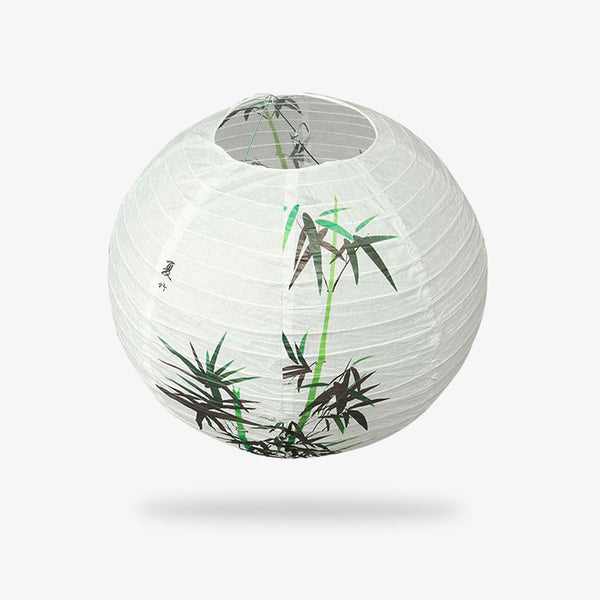 Cette lanterne bambou est de couleur blanche et en matières papier. C'est un objet deco japonaise pour éclairer une pièce ou un jardin exterieur