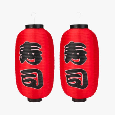 La lanterne japonaise rouge Chochin, un luminaire en papier vibrant et traditionnel, parfait pour les occasions festives et les célébrations culturelles